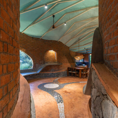 Eco-friendly architectural interior design with bricks - Sustainable, eco friendly, biophilic architects in Mumbai, India.