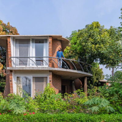 Two-story eco-friendly house surrounded by greenery - Farmhouse in Alibag - Sustainable, eco friendly, biophilic architects in Mumbai, India