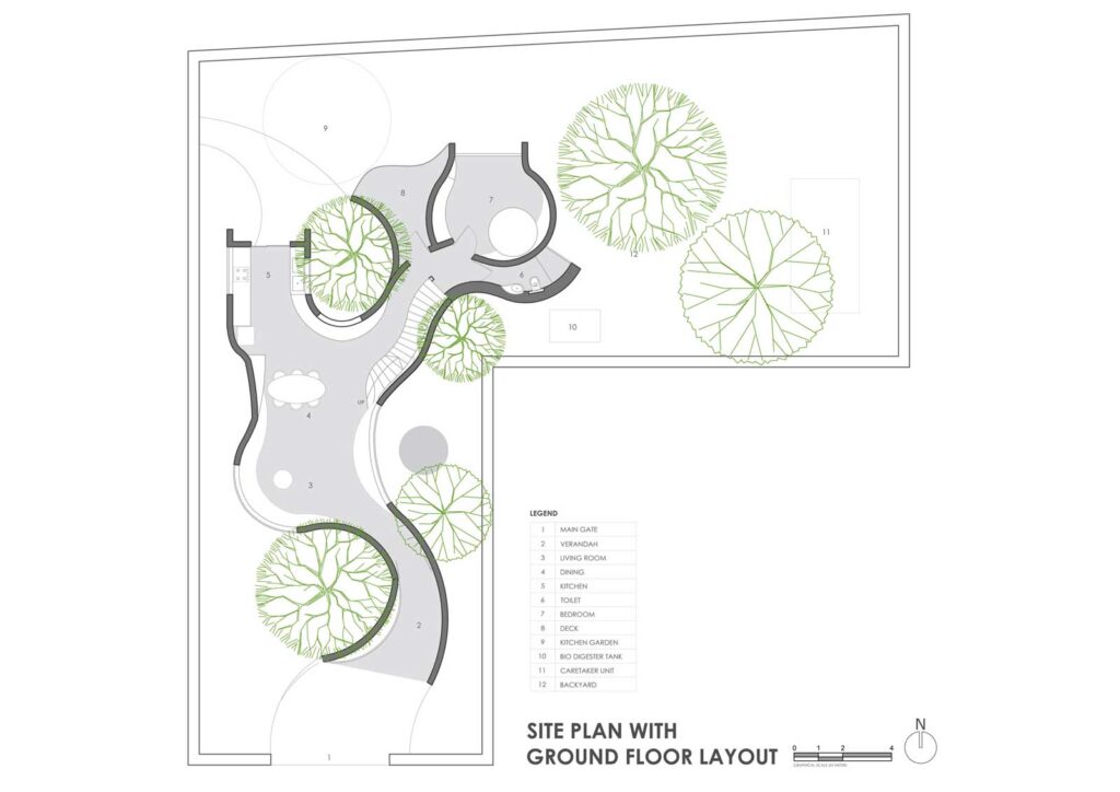 Biophilic farmhouse in alibag near mumbai, indiaagp submit sitegroundfloor