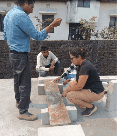 Brick arch prparing base