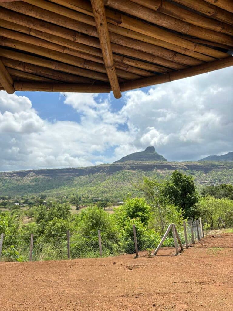 Community living architecture near mumbai - kothligad view
