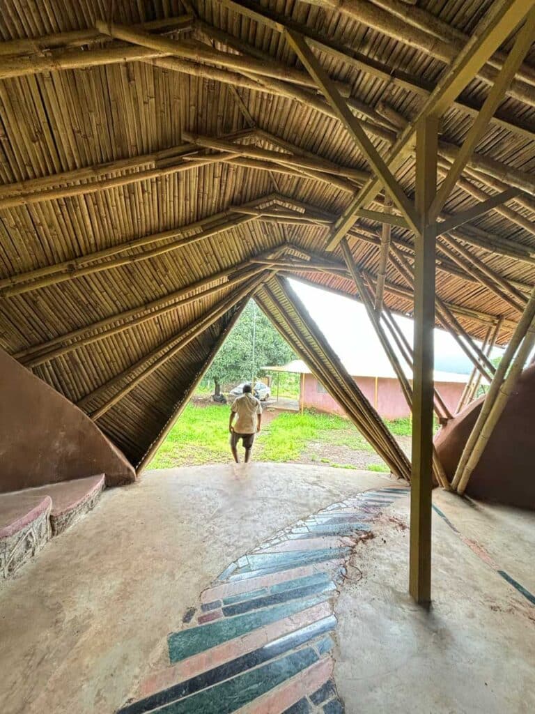 Community living architecture near mumbai - bamboo structure