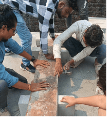 Brick arch centre marking