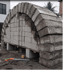 Brick arch shuttering 1