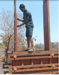Checking plumb