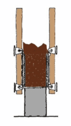 Pouring rammed earth