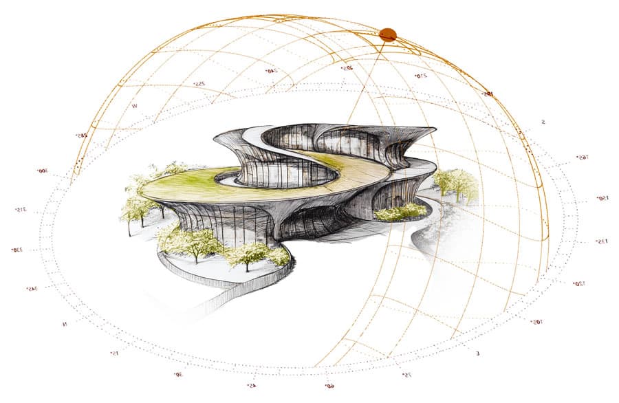 Eco friendly, sustainable architecture
