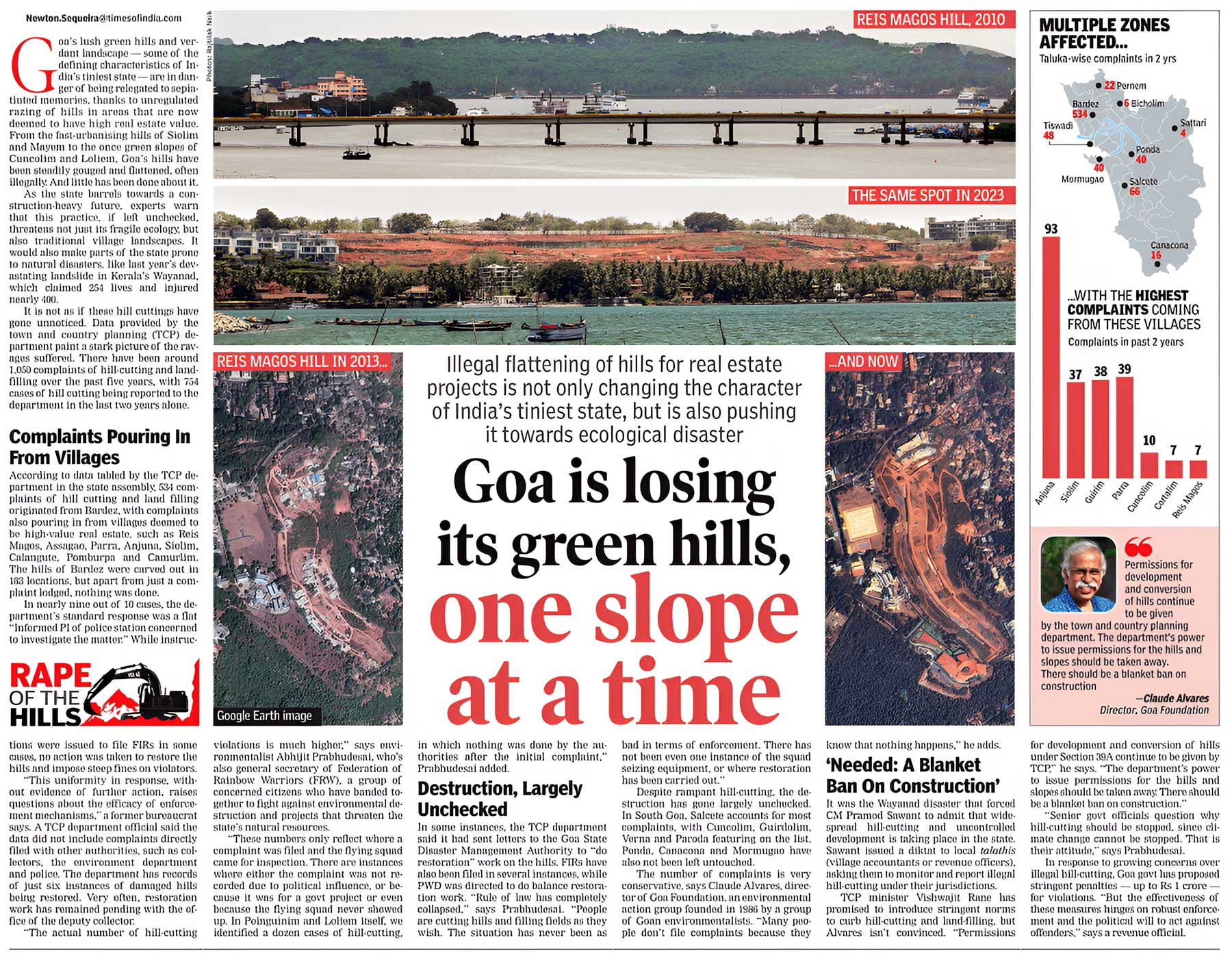 Toi article goa hills